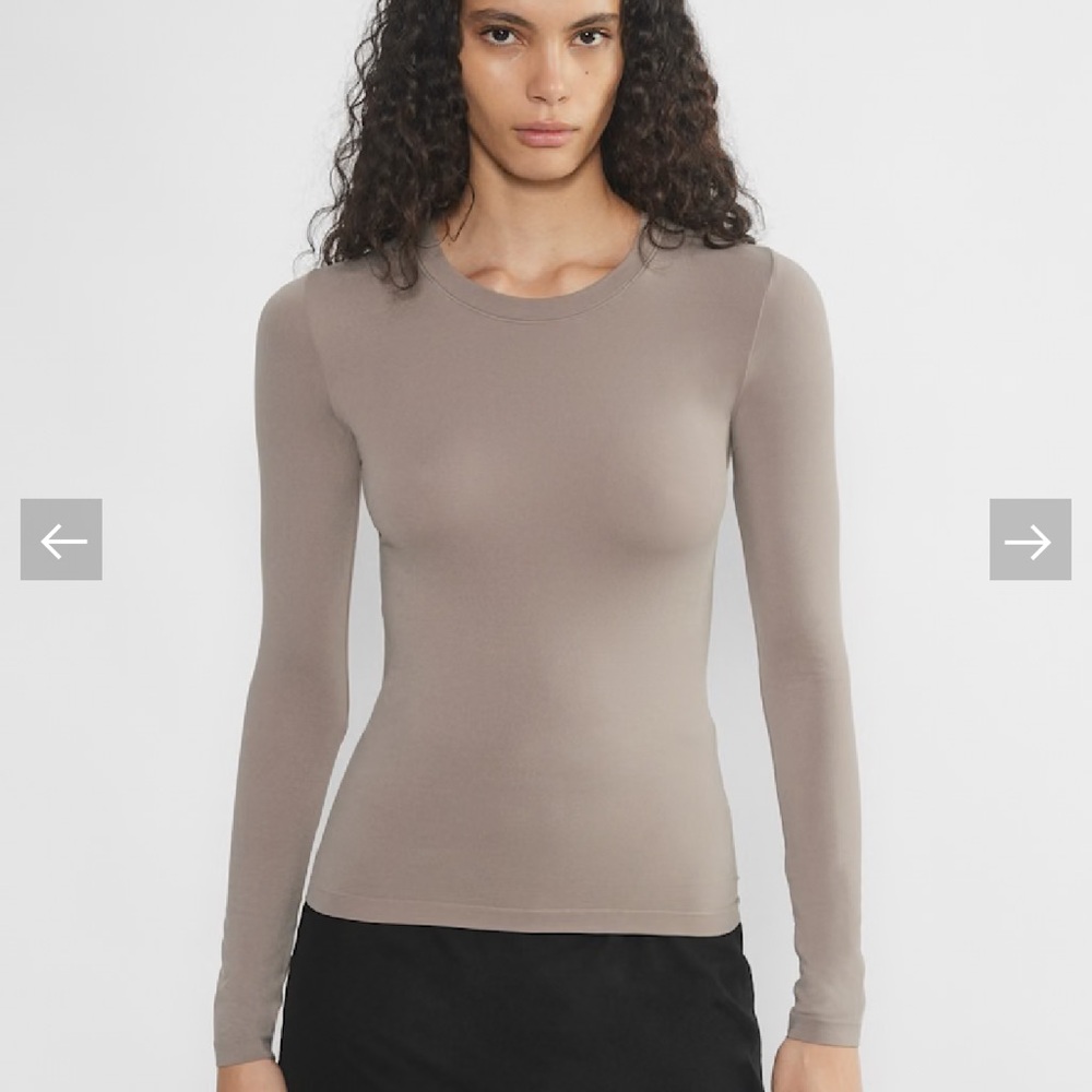 Sunday Best Taupe Long Sleeve Tee